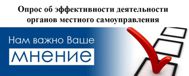 Опрос населения по оценке эффективности деятельности руководителей органов местного самоуправления