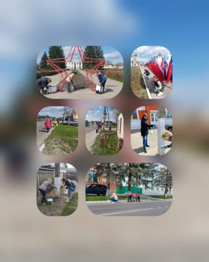 В городе Почепе продолжаются субботники в рамках месячника по благоустройству, экологии, озеленению и повышению санитарной культуры.