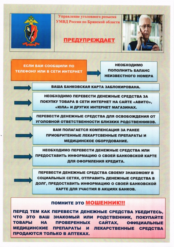 ВНИМАНИЕ МОШЕННИКИ!